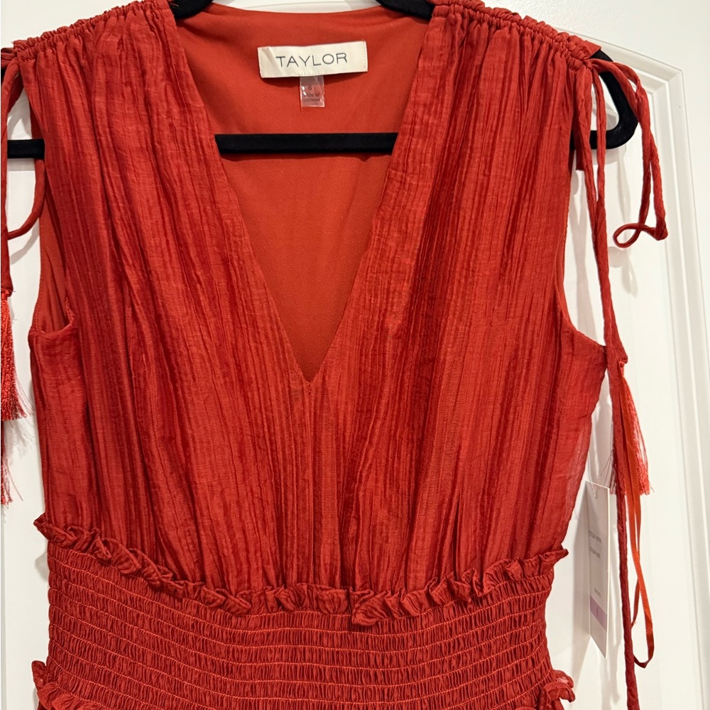 Women's V-Neck Handkerchief-Hem Dress - Picture 5 of 12
